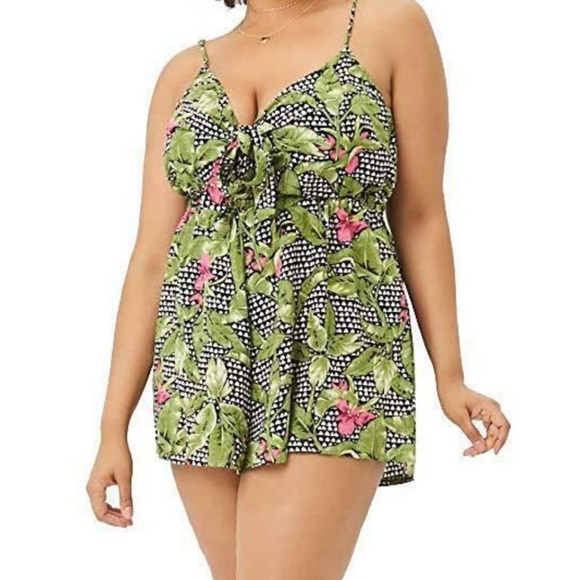 Forever 21 Pants - 🆕 F21+ Tropical Romper